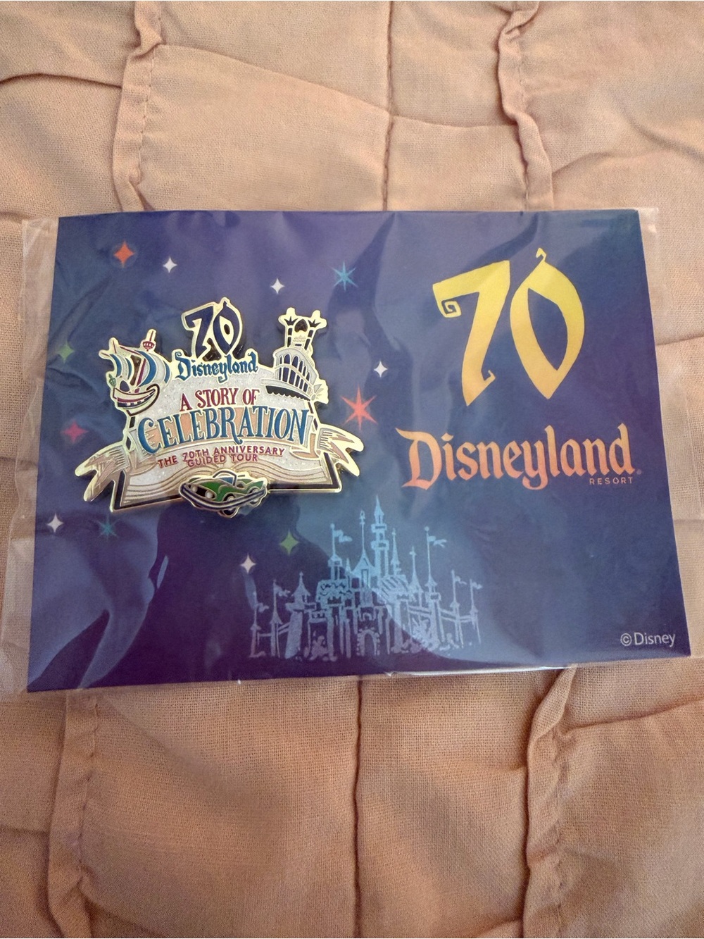 Disneyland 70th Anniversary A Story of Celebration Tour Pin